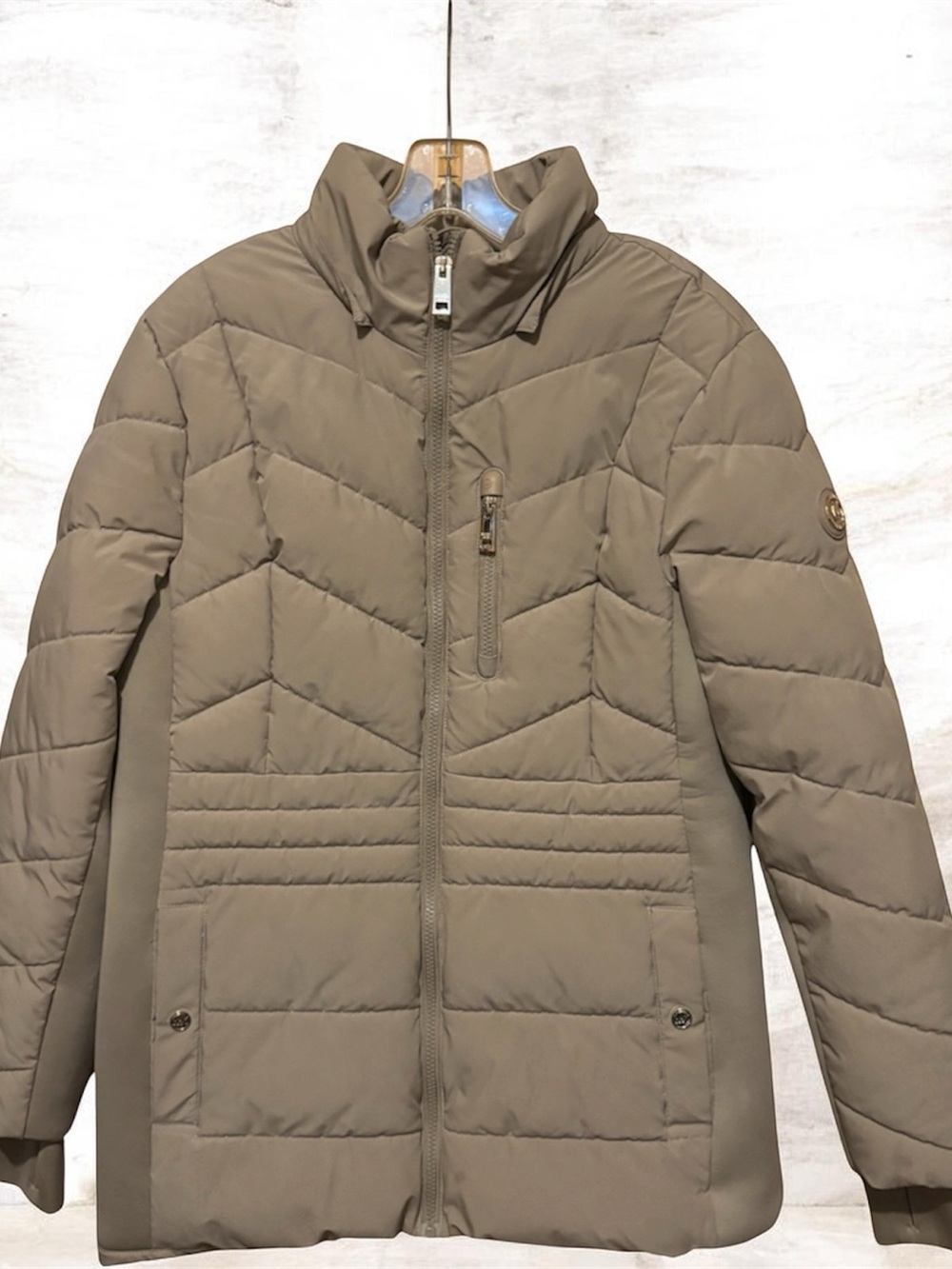 Michael Kors Women’s Quilted Puffer Jacket - Taupe